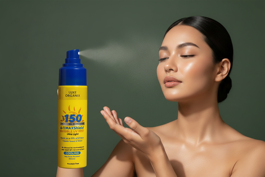 Luxe Organix SPF 150 6-in-1 MAXShield Invisible UV Mist Ultra Light 90ml
