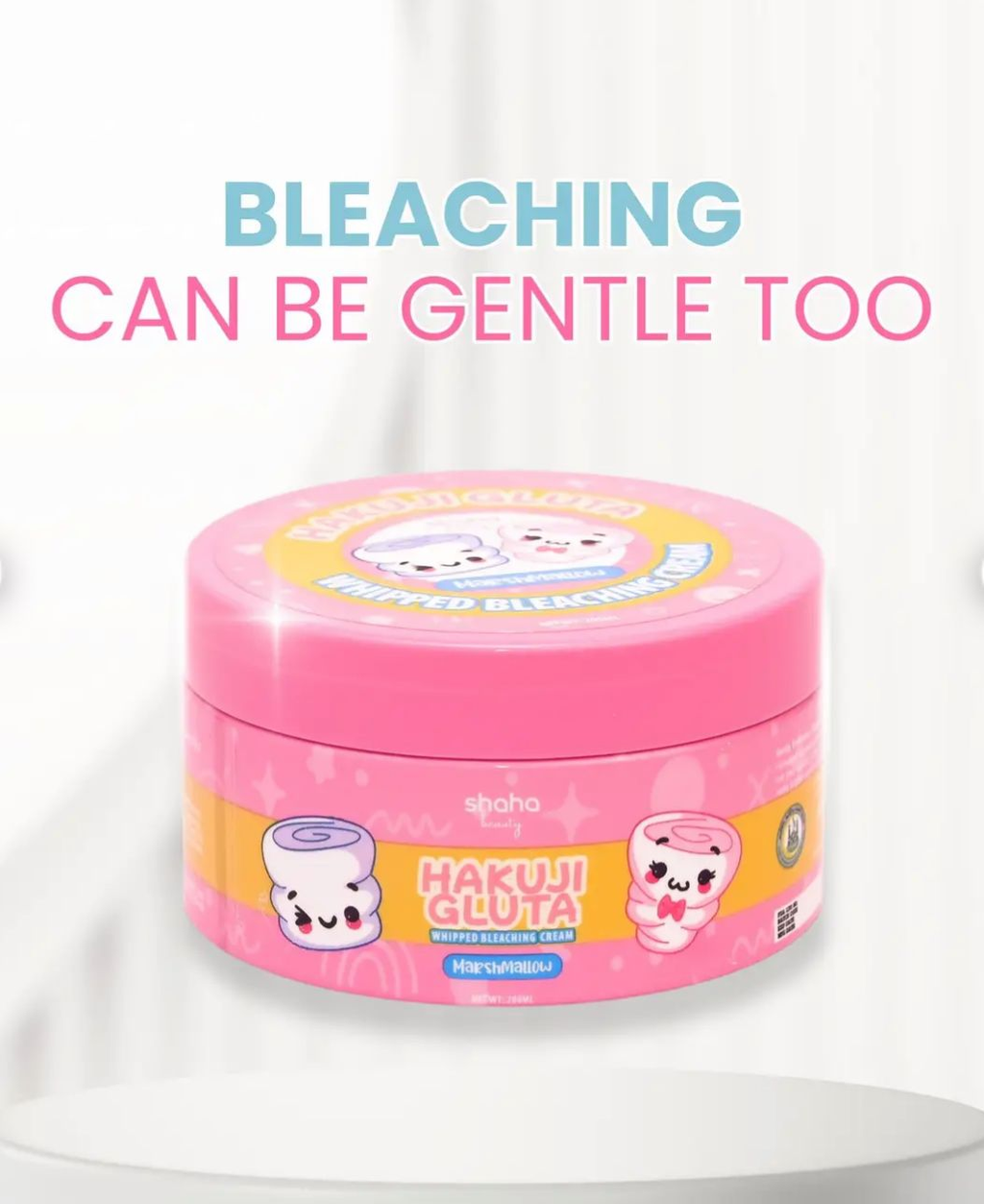 Shaha Beauty Hakuji Gluta Whipped Bleaching Cream – Marshmallow