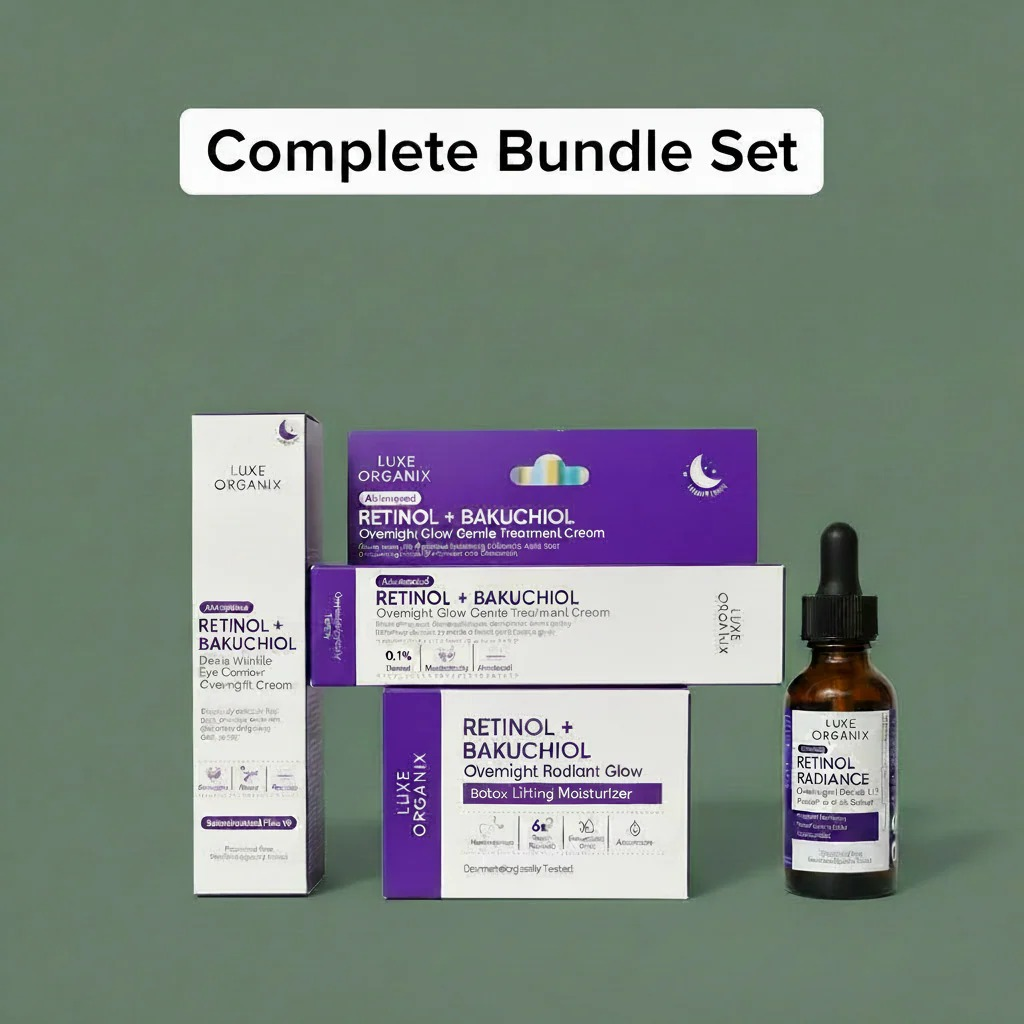 Luxe Organix Retinol + Bakuchiol Complete Bundle Set