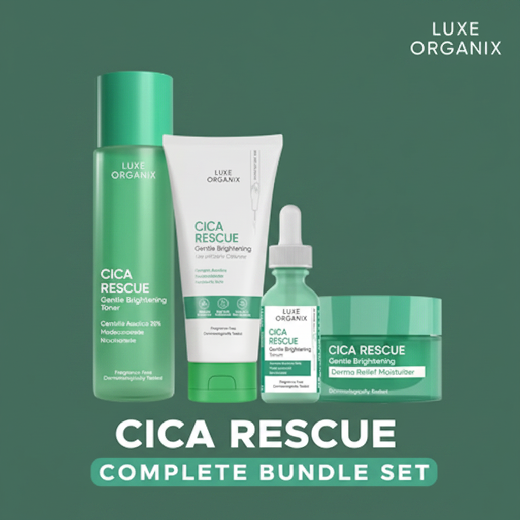 Luxe Organix Cica Rescue Complete Bundle Set - Army Green Background
