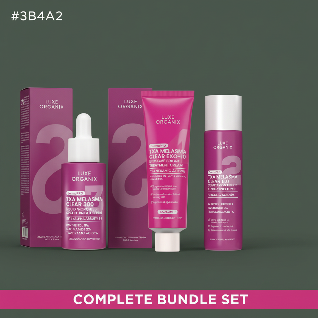 Luxe Organix DermaPRO TXA Melasma Complete Bundle Set