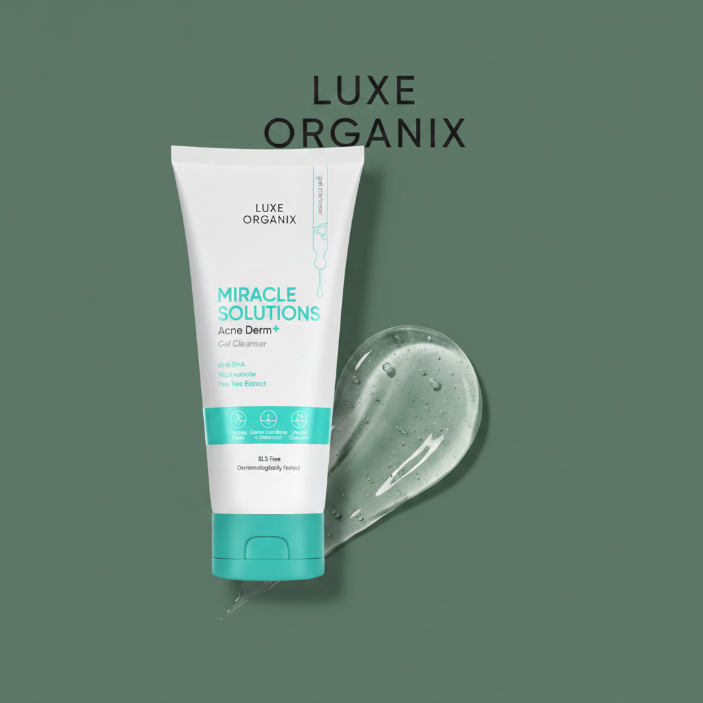 Luxe Organix Gel Cleanser - Dark Text