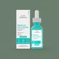 Luxe Organix Miracle Solutions Acne Derm+ Serum - Army Green Background