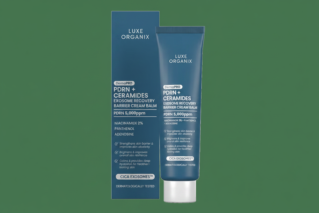 Luxe Organix PDRN Ceramides Cream Balm Army Green