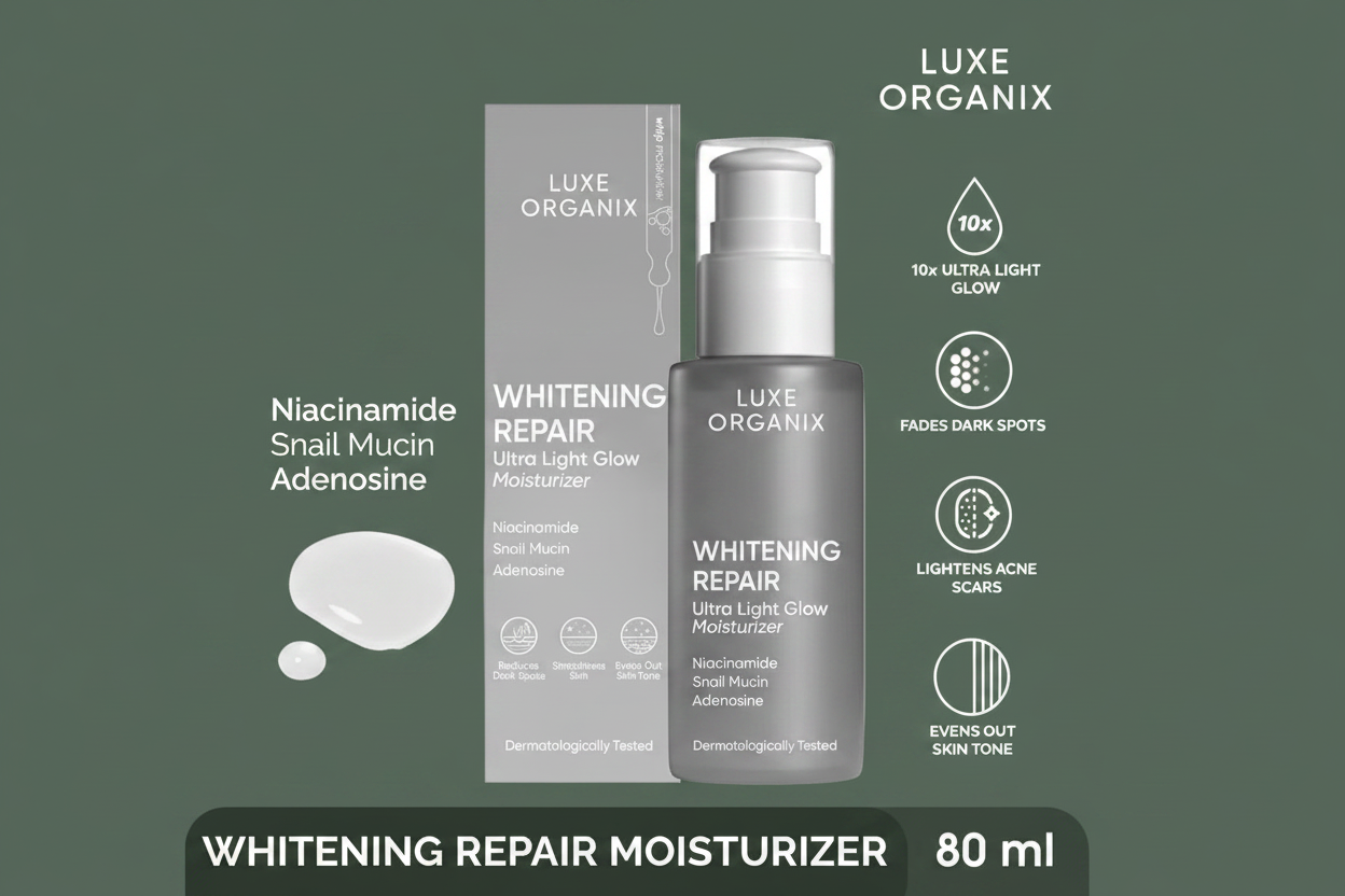 Luxe Organix Whitening Repair Moisturizer Army Green